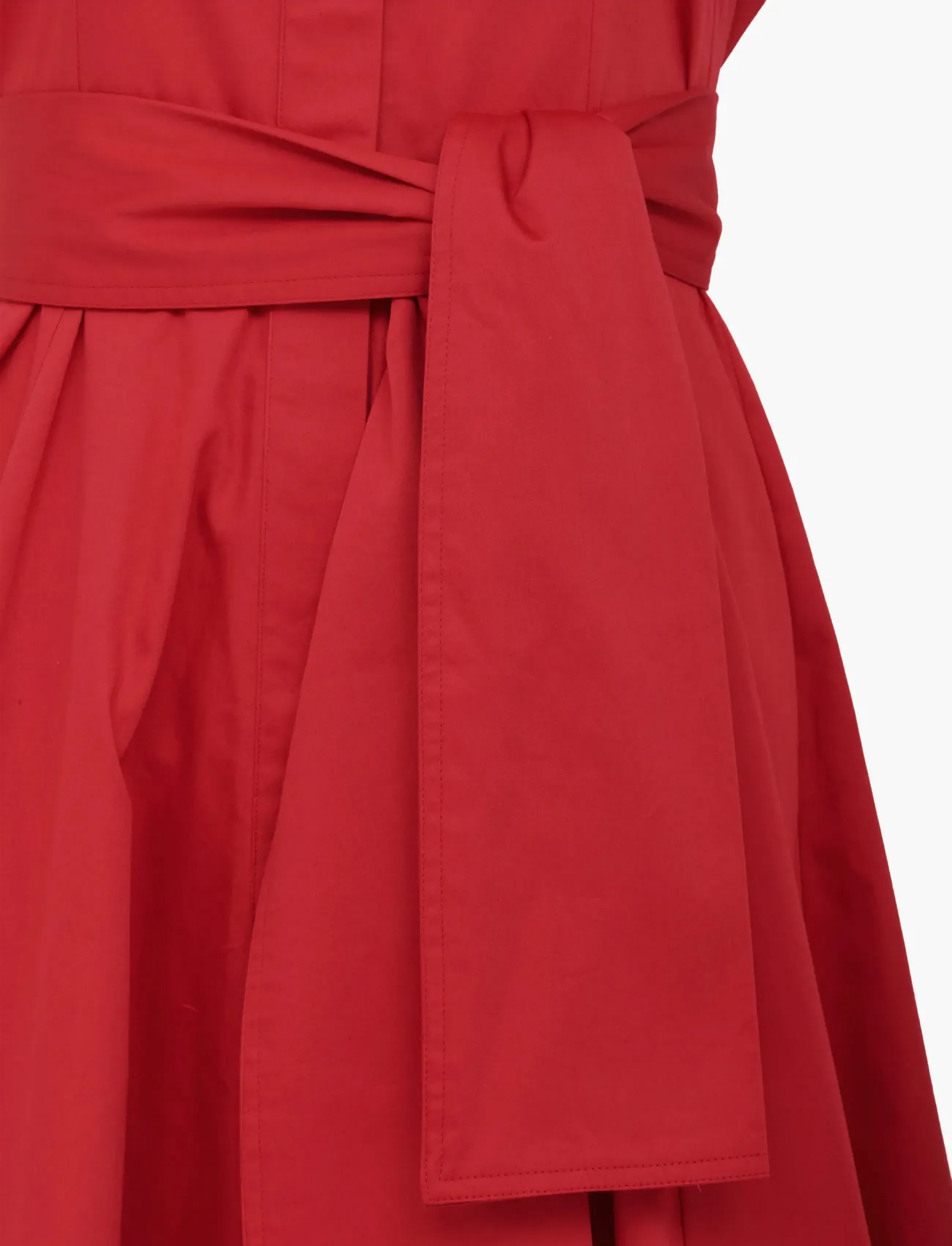 French Connection - ALEXIS COTTON BELTED DRESS - sommerkjoler - watermelon red - 5