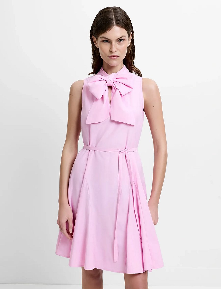 French Connection - ERA POPLIN GODET BOW DRESS - cocktailklänningar - light french pink - 3