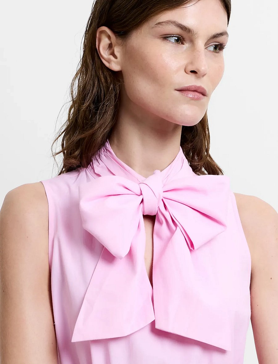 French Connection - ERA POPLIN GODET BOW DRESS - cocktailklänningar - light french pink - 5