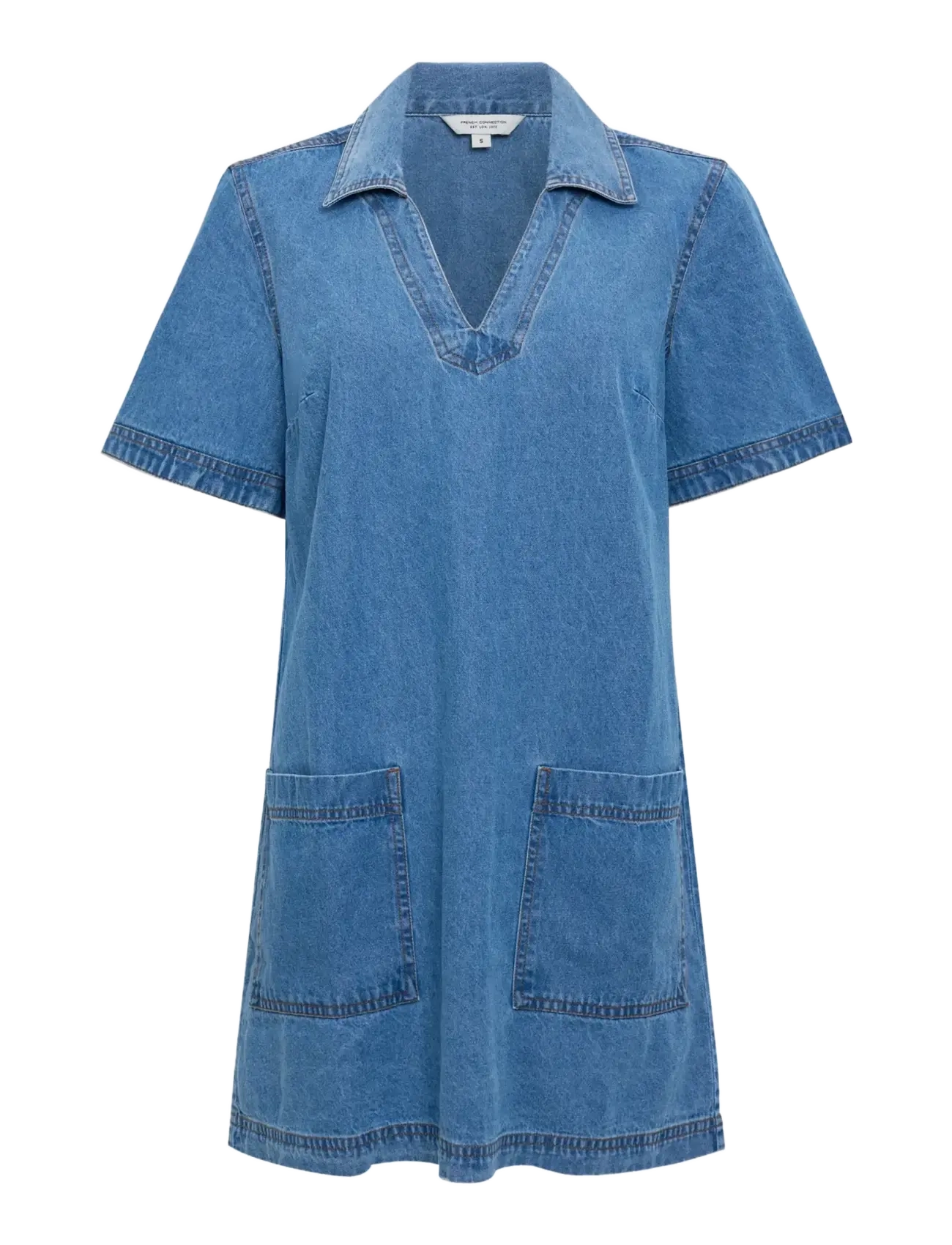 ARCHIE DENIM PATCH POCKET MINI - CLEAN BLUE