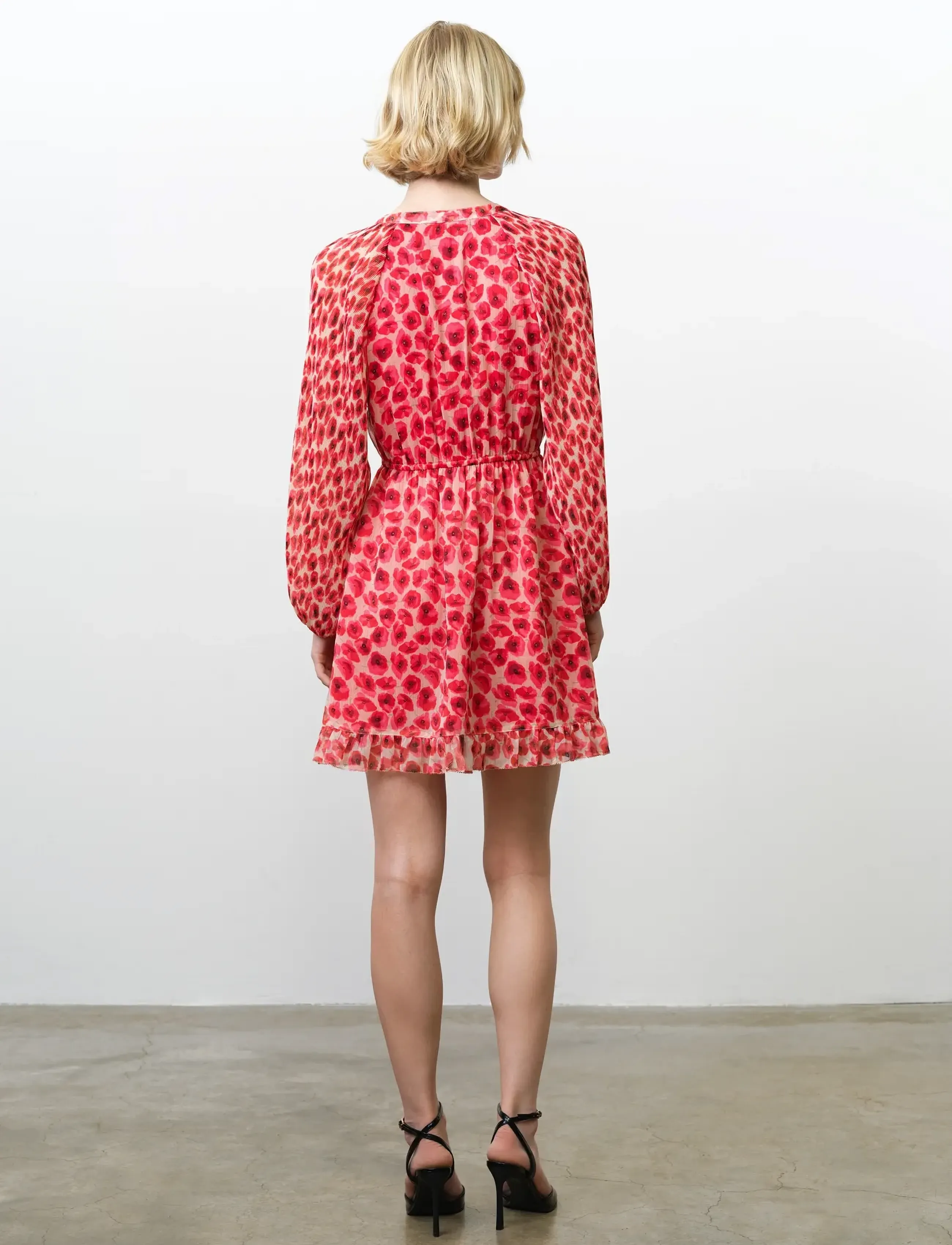 French Connection - POPPY EMINA PLEATED SLV DRESS - robes d'été - red multi - 4