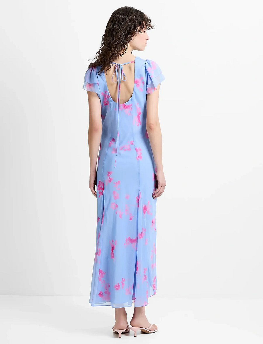 French Connection - MYLA EMINA CHIFFON TEA DRESS - cocktailkleider - blue/pink multi - 3