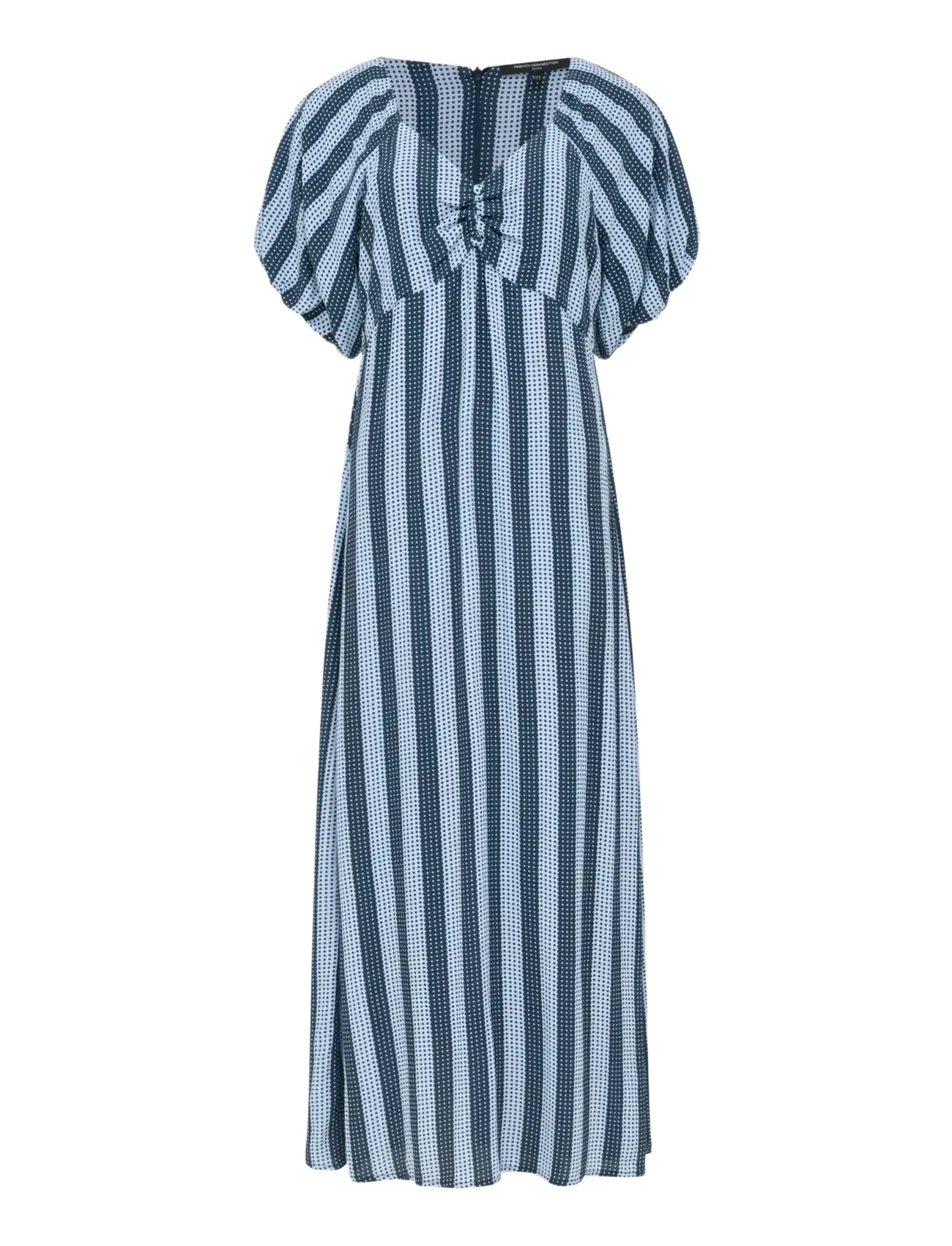 FRENCH CONNECTION Fran Lizzie Puff Slv Midi Dres Navy - 34 - Damen