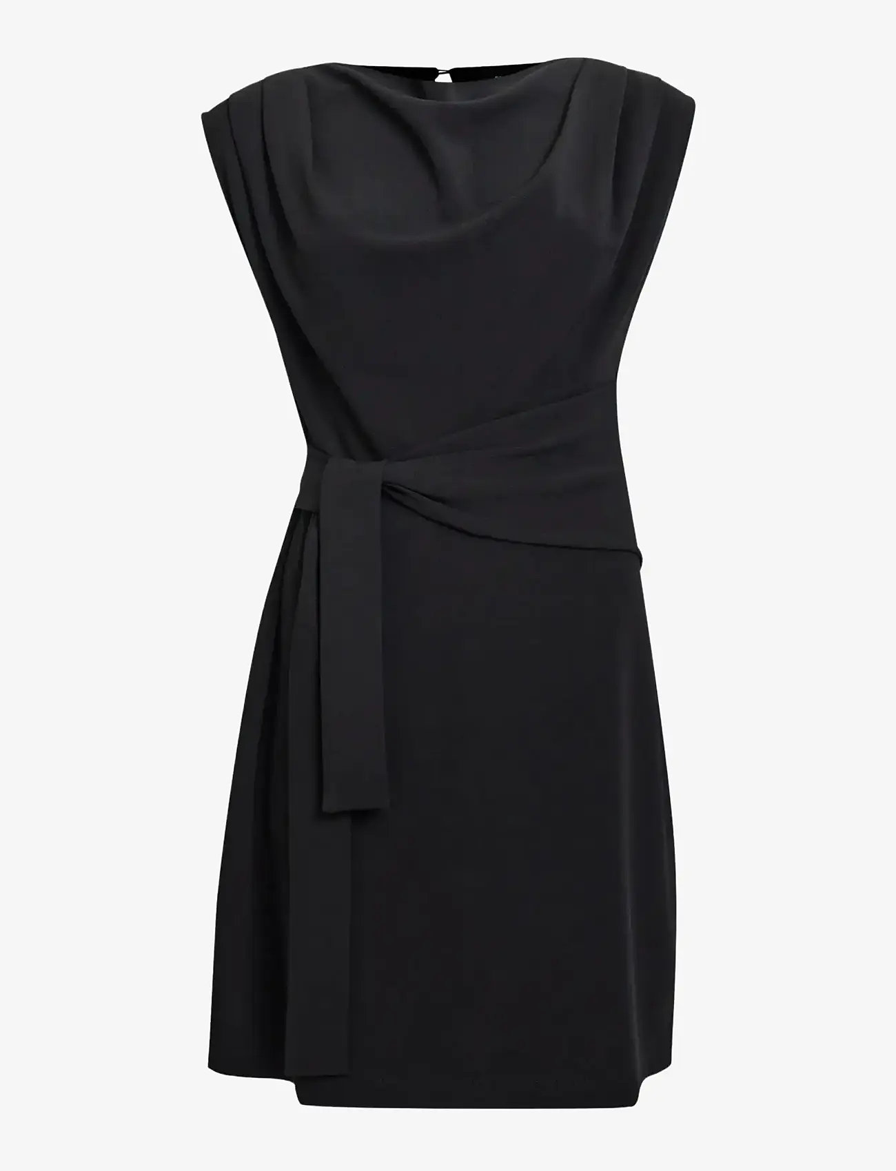French Connection - ZION JERSEY BELTED SHIFT DRESS - party dresses - black - 1