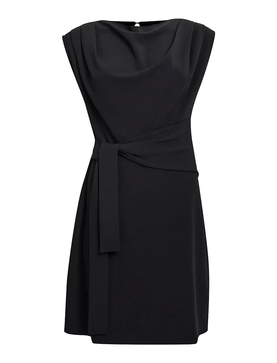 French Connection - ZION JERSEY BELTED SHIFT DRESS - festklänningar - black - 1