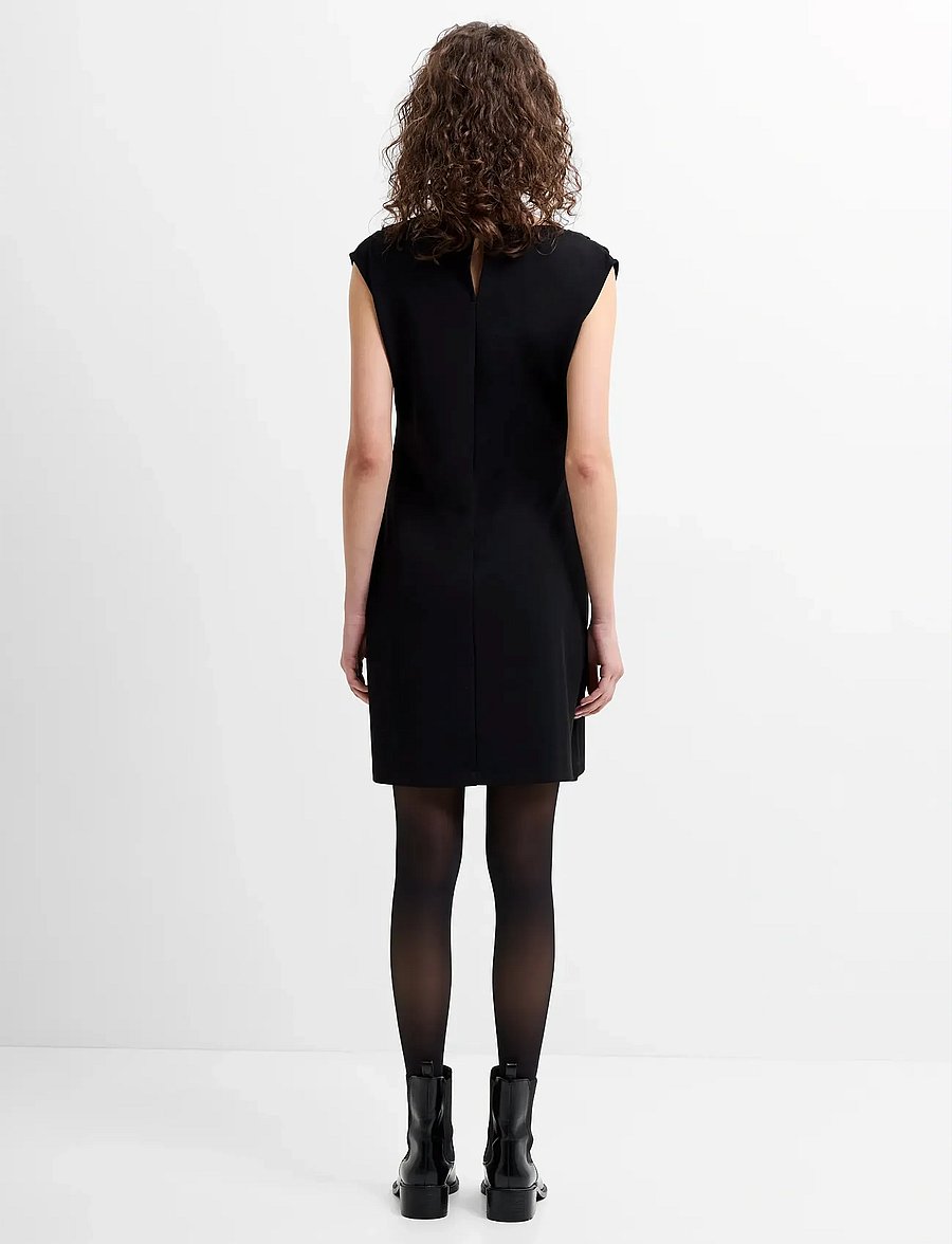 French Connection - ZION JERSEY BELTED SHIFT DRESS - festklänningar - black - 3