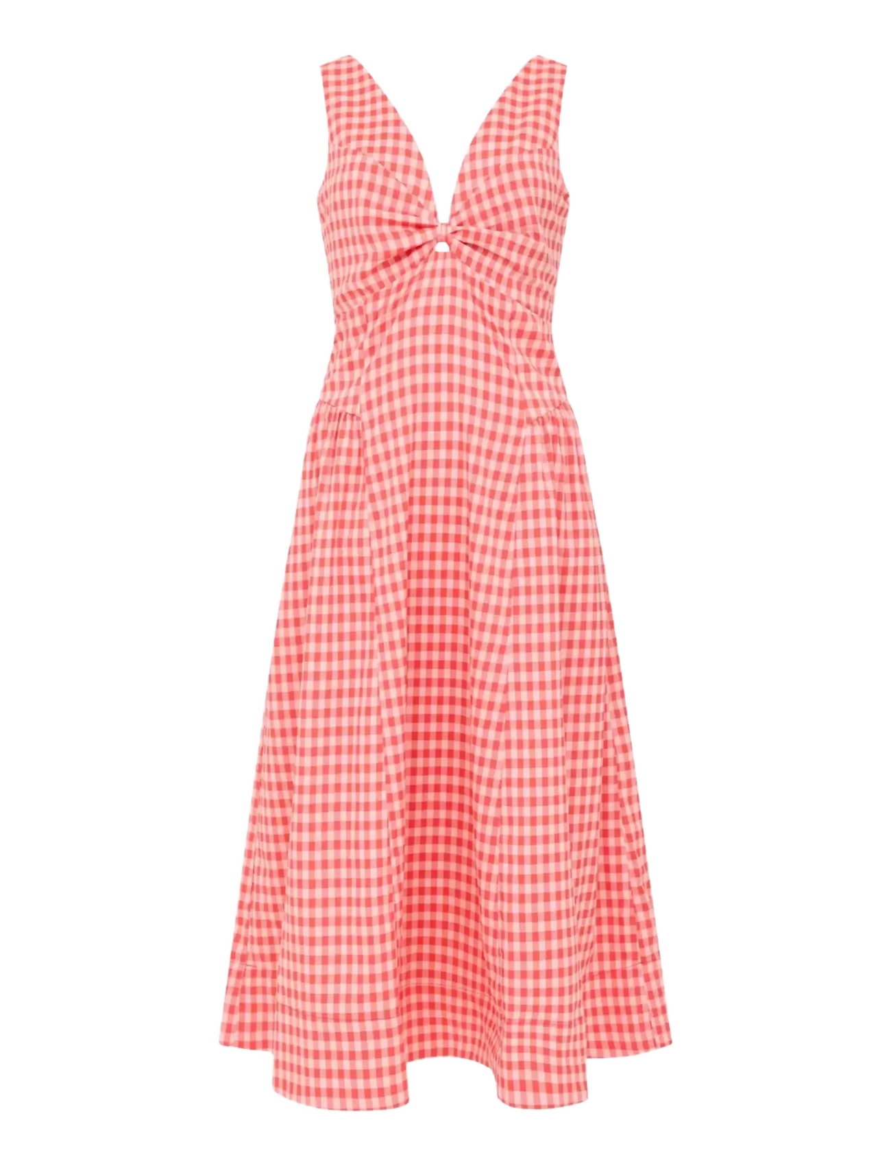 French Connection - SHEILA VOLUMINOUS MIDI DRESS - suvekleidid - watermelon red - 1