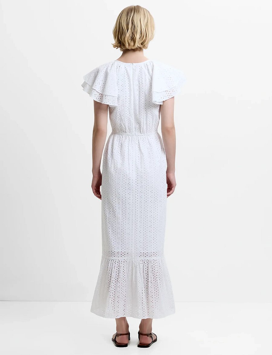 French Connection - BONNIE TRISHA EMB MAXI DRESS - sommerkleider - linen white - 3