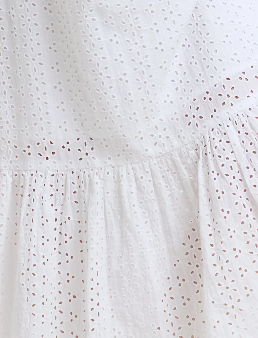 French Connection - BONNIE TRISHA EMB MAXI DRESS - sommerkleider - linen white - 5