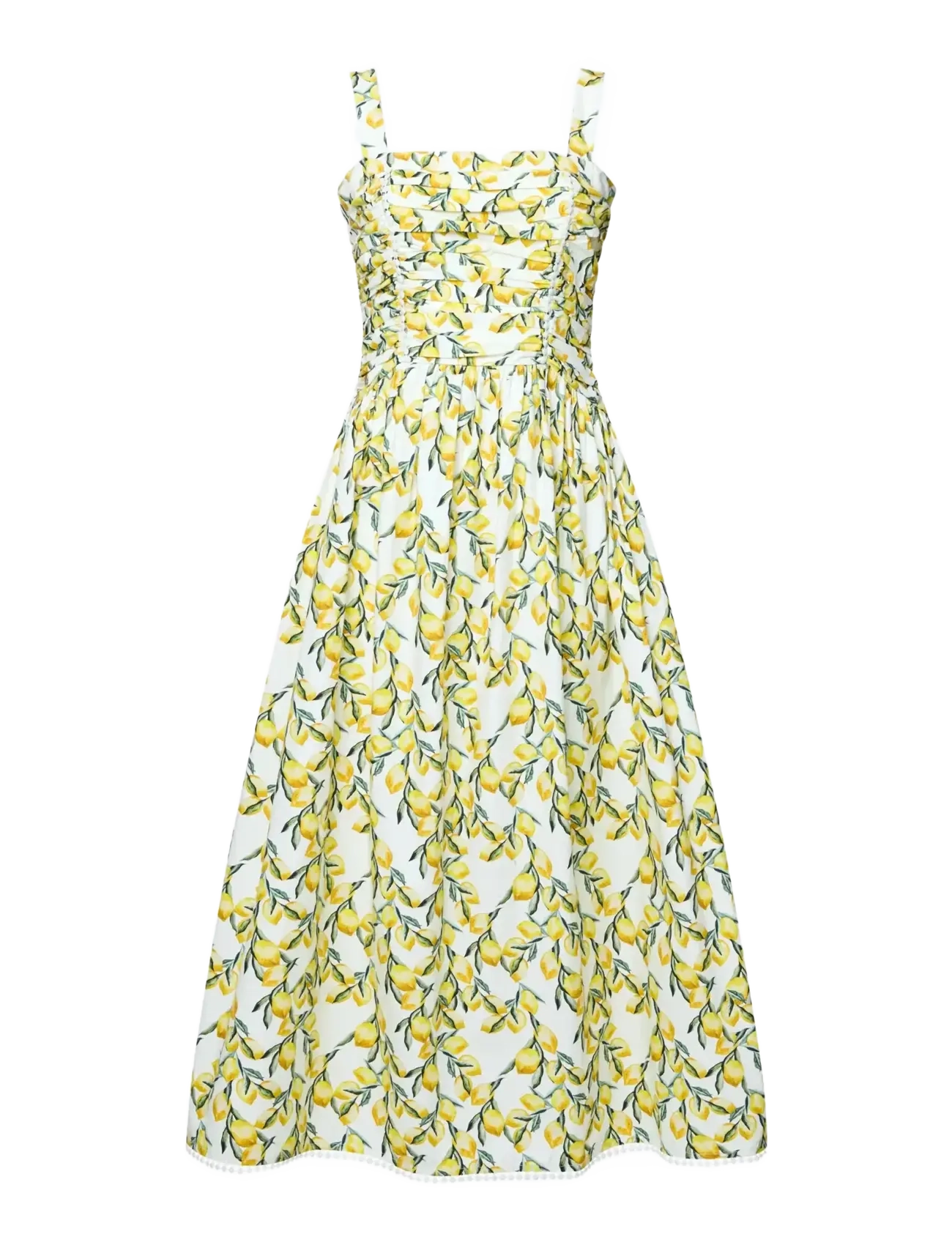 FRENCH CONNECTION Citrus Barletta Midi Kleid Weiß - 34 - Damen