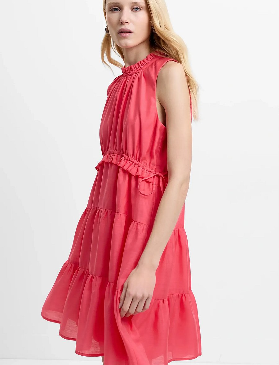 French Connection - HOLLAND SLVLSS MIDI DRESS - summer dresses - fuschia pink - 3