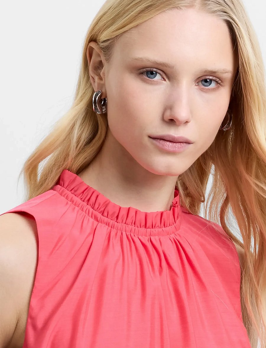 French Connection - HOLLAND SLVLSS MIDI DRESS - summer dresses - fuschia pink - 5