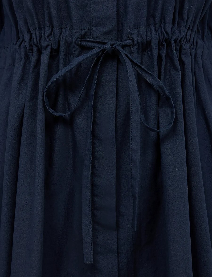 French Connection - CAMBRIA COTTON CINCHD WST DRES - overhemdjurken - navy - 5