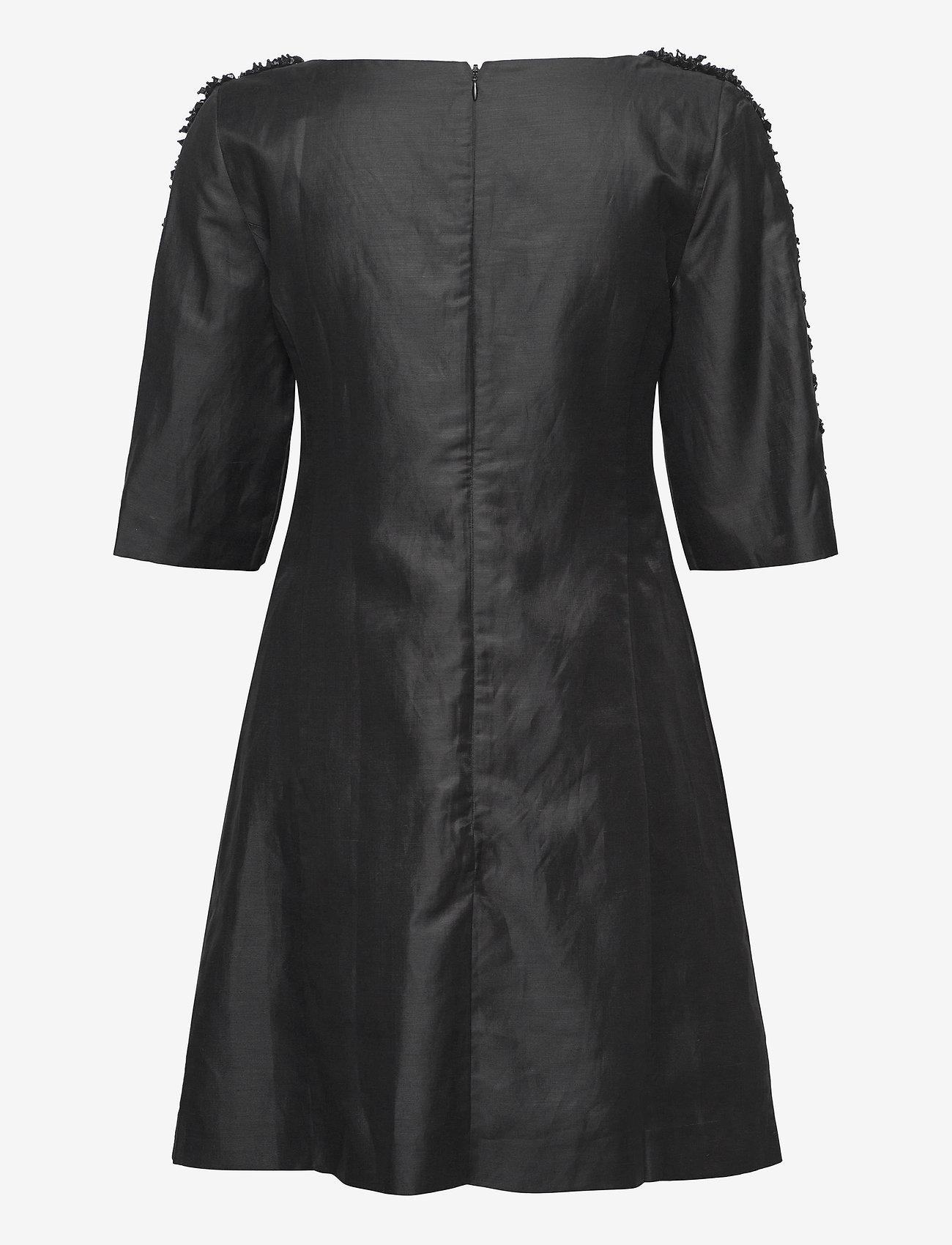French Connection - DOMINICA CLUSTER 3/4 SLV DRESS - korta klänningar - black - 1