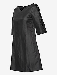 French Connection - DOMINICA CLUSTER 3/4 SLV DRESS - korte kjoler - black - 2