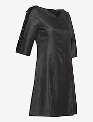 French Connection - DOMINICA CLUSTER 3/4 SLV DRESS - korte kjoler - black - 3