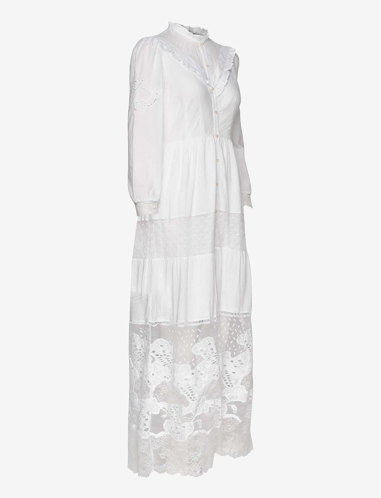 French Connection - ADEONA LAWN LACE MIX DRESS - linen white - 2