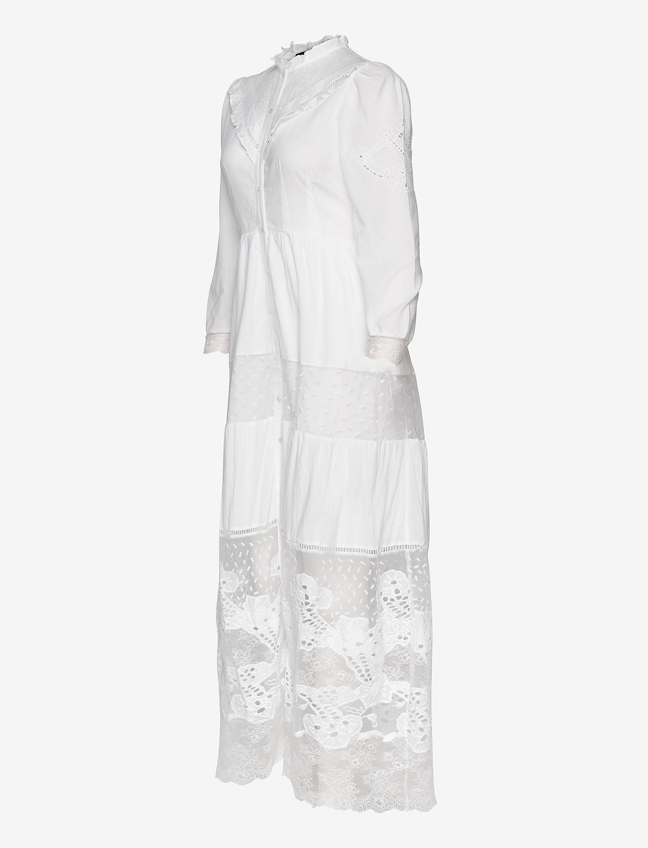 French Connection - ADEONA LAWN LACE MIX DRESS - linen white - 3