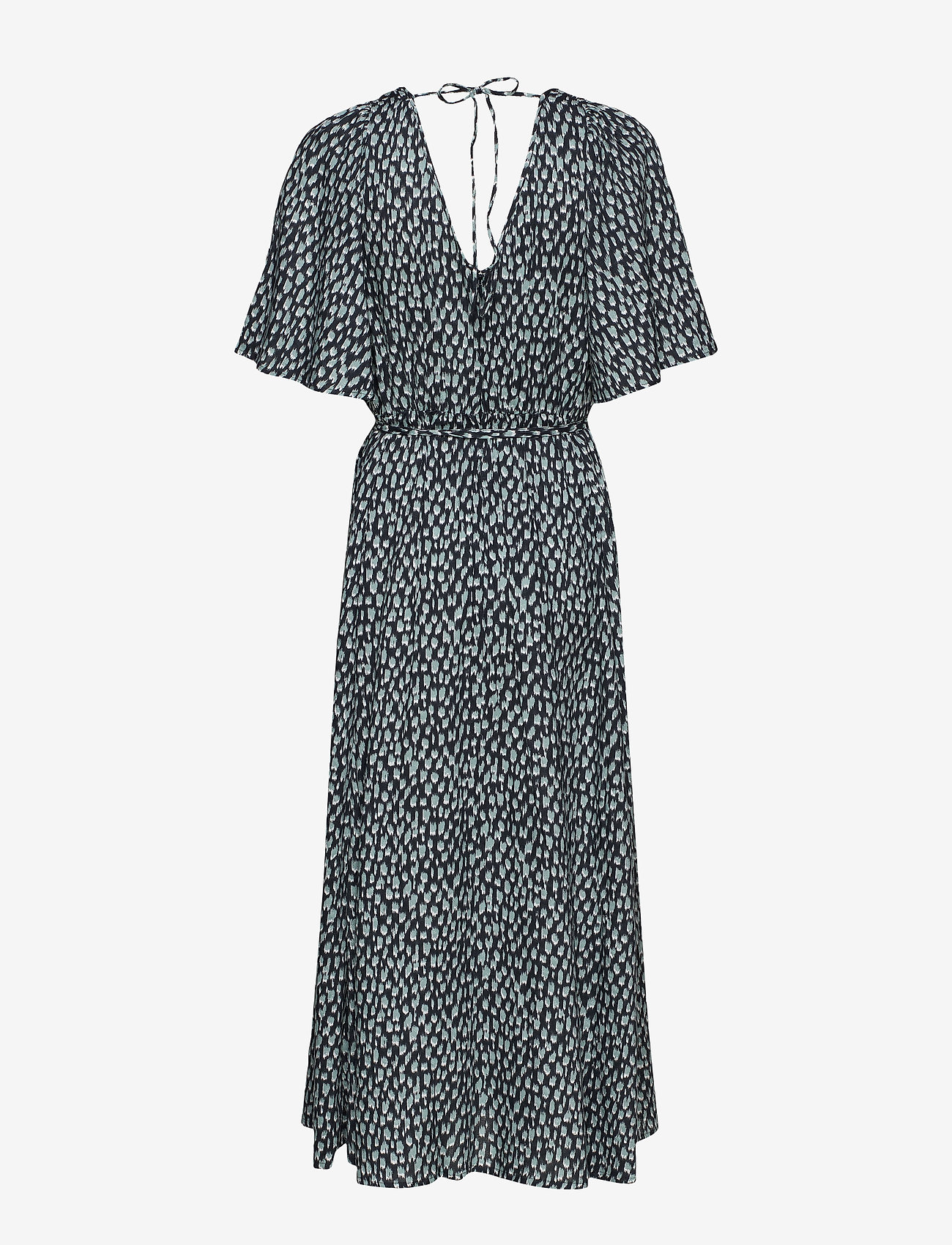 French Connection - AKIRA DRAPE PRINTED DRESS - ebano/silver bl mlti - 1