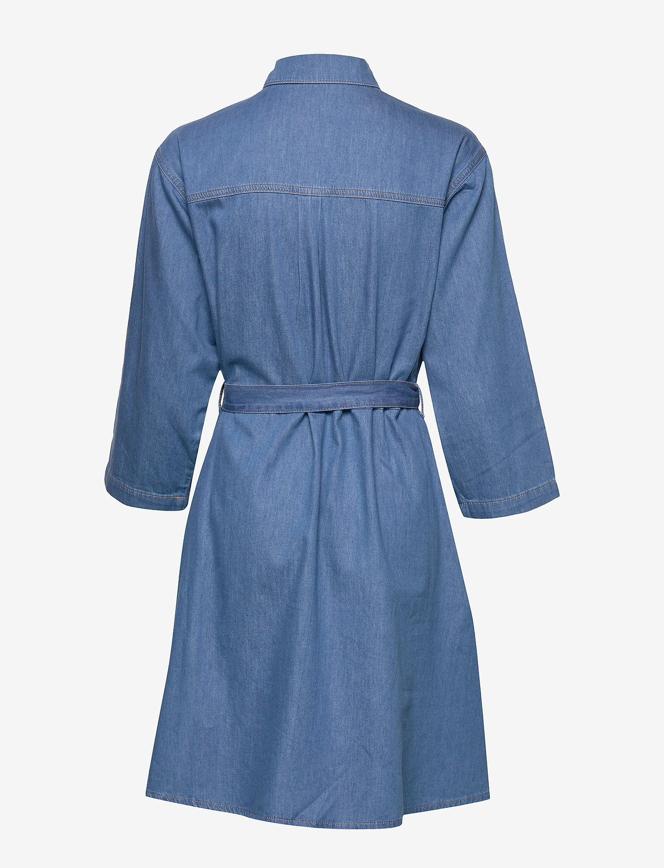 French Connection - SHANI CHAMBRAY SHIRT DRESS - mid blue - 1