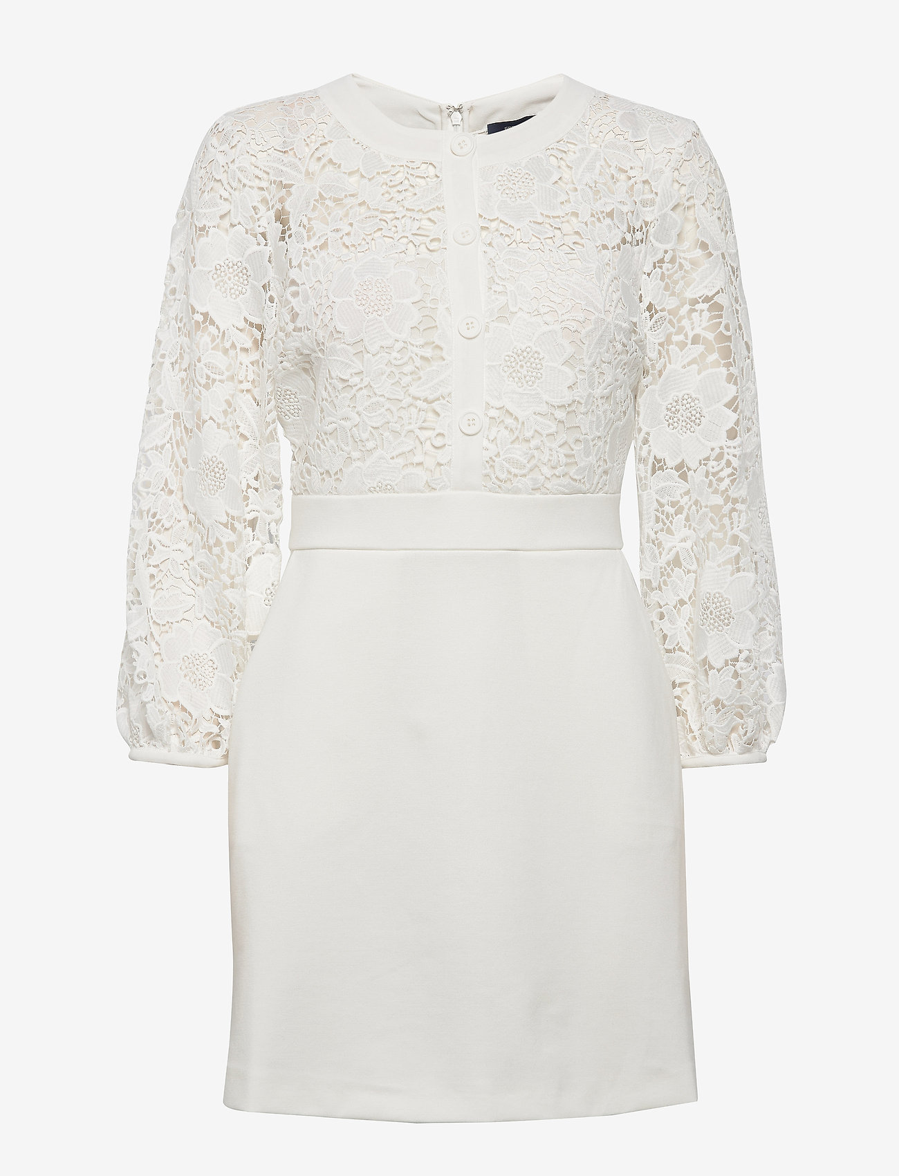 French Connection - SHEMA JERSEY RND NK BTN DN DRS - summer white - 0