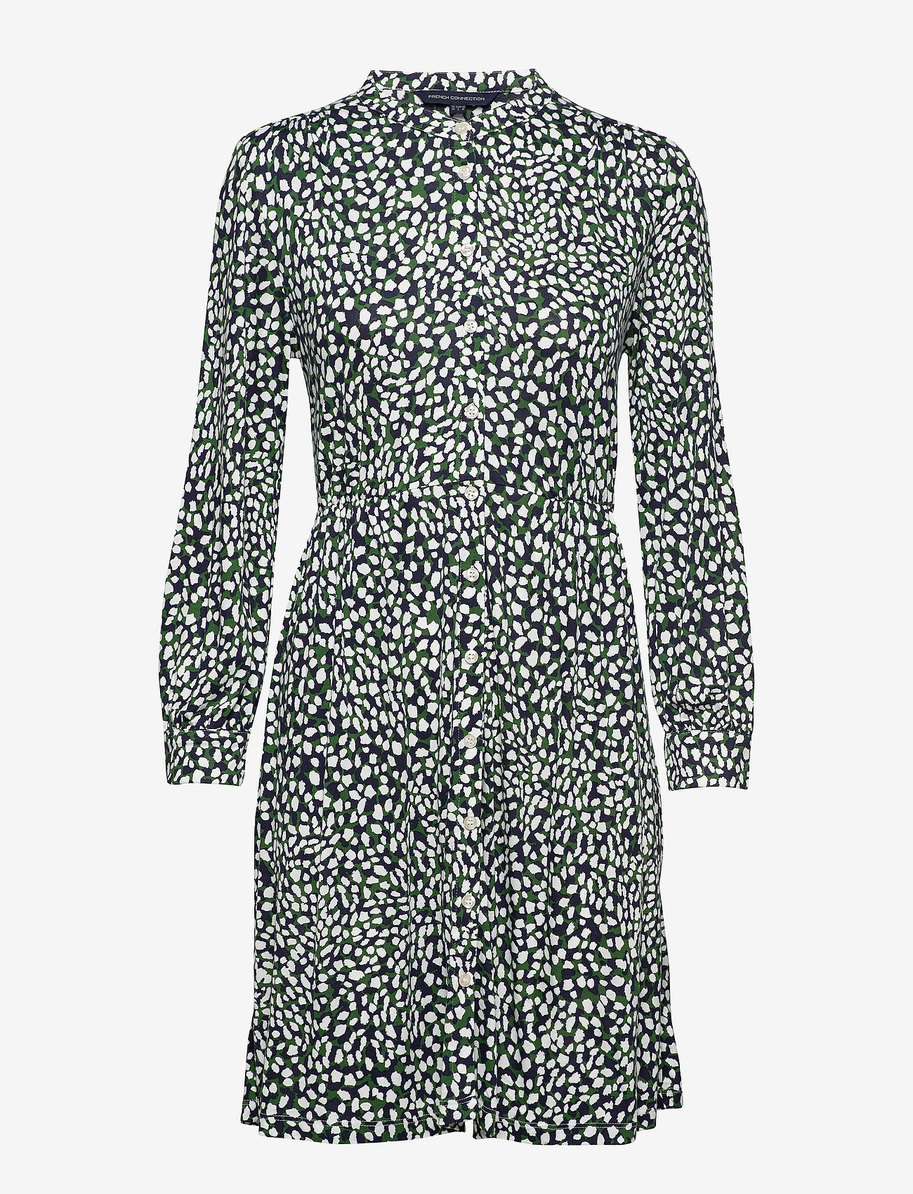 French Connection - VASHA MEADOW JERSEY SHIRT DRES - forest green multi - 2