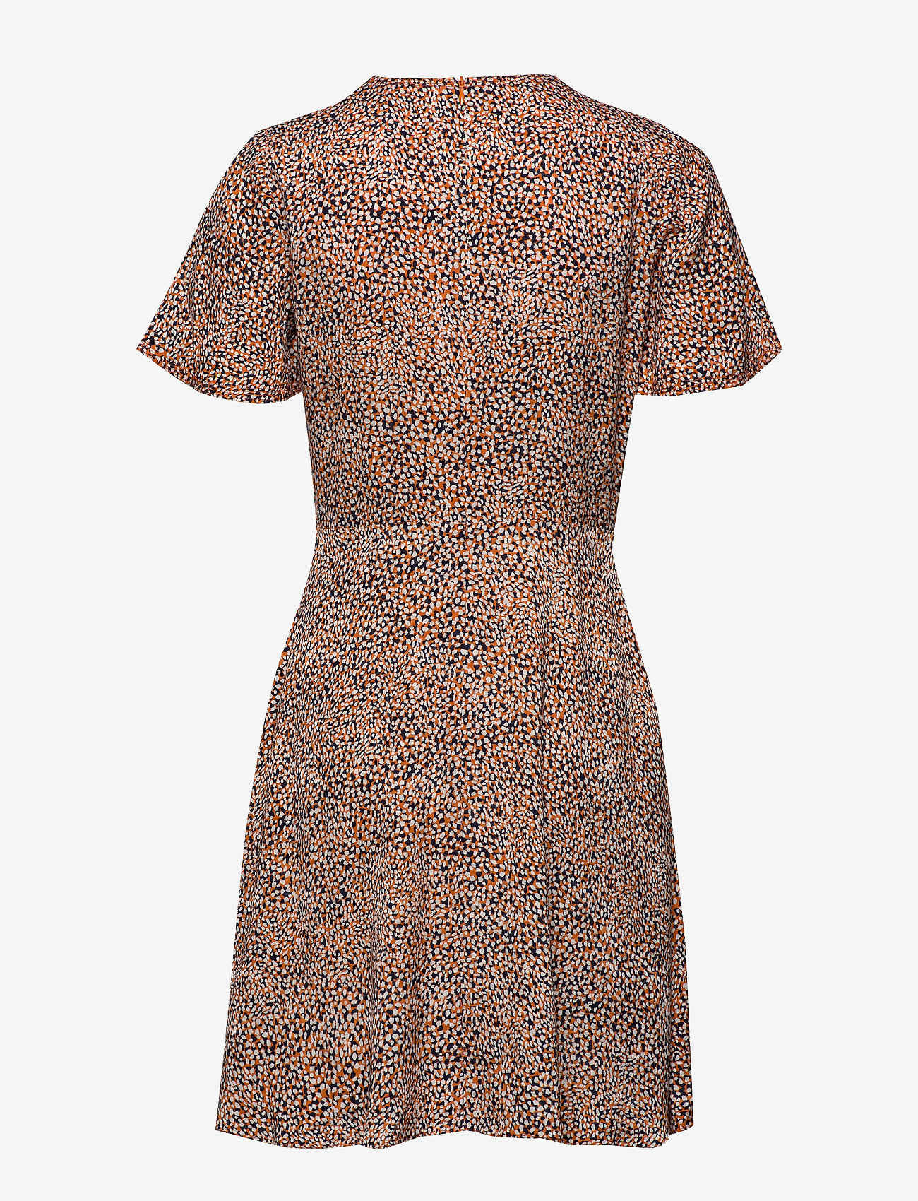 French Connection - CHINWE MIX FLIPPY DRESS - jaffa or m/jaffa or - 1