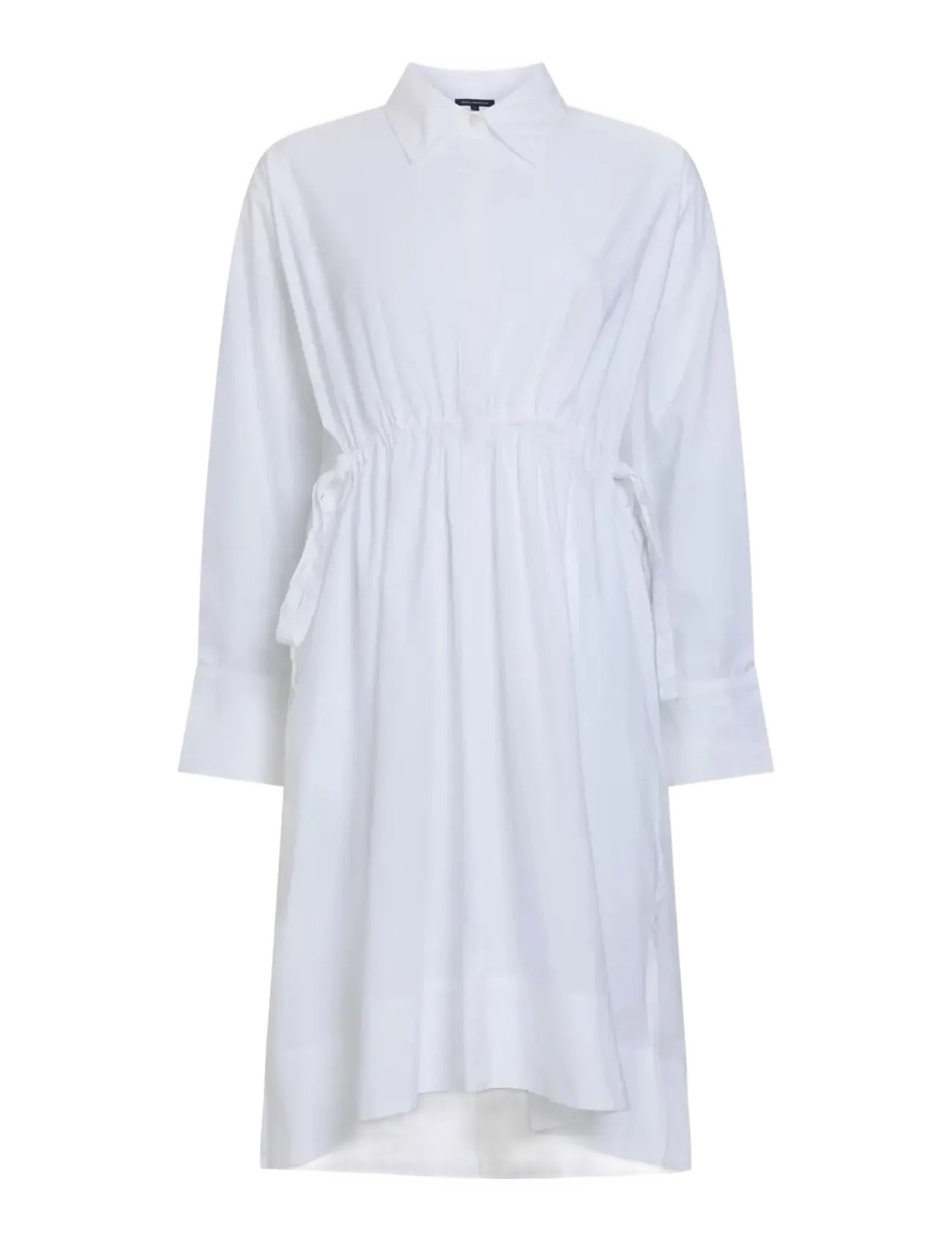 FRENCH CONNECTION Rhodes Poplin Shirt Kleid Weiß - M - Damen