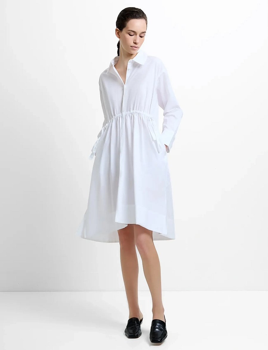 French Connection - RHODES POPLIN SHIRT DRESS - sommerkjoler - linen white - 0