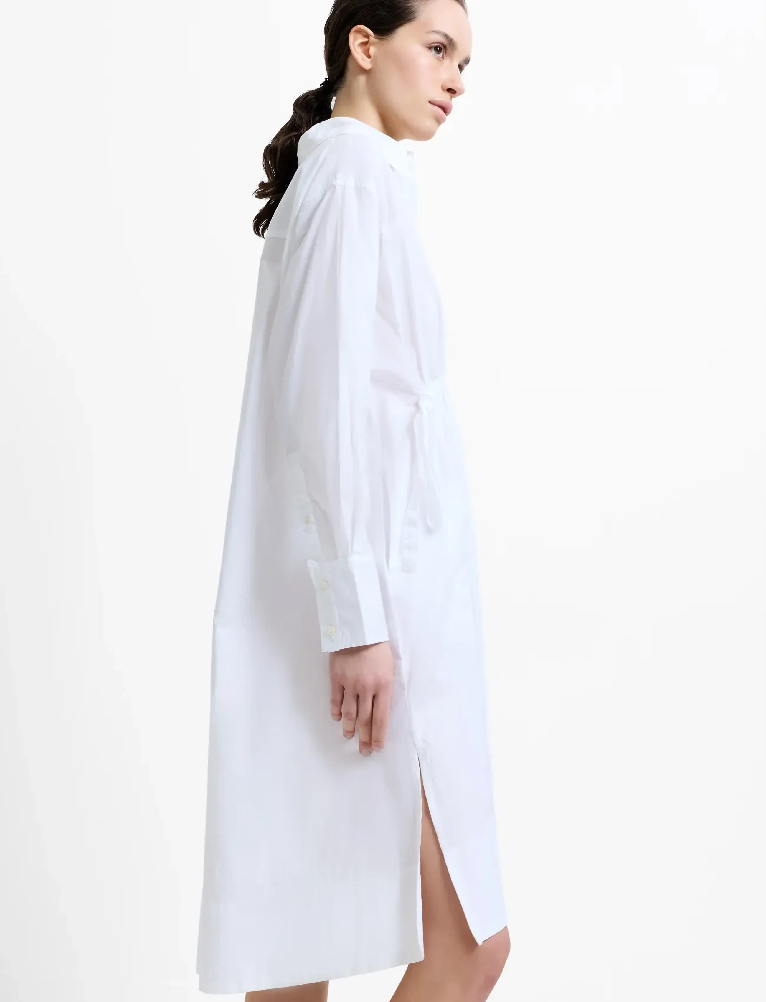 French Connection - RHODES POPLIN SHIRT DRESS - sommerkjoler - linen white - 3