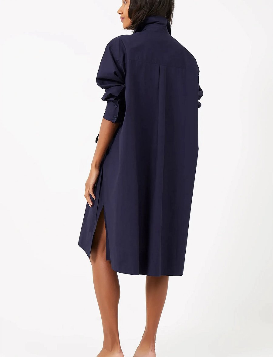 French Connection - RHODES POPLIN SHIRT DRESS - sommerkleider - marine - 2
