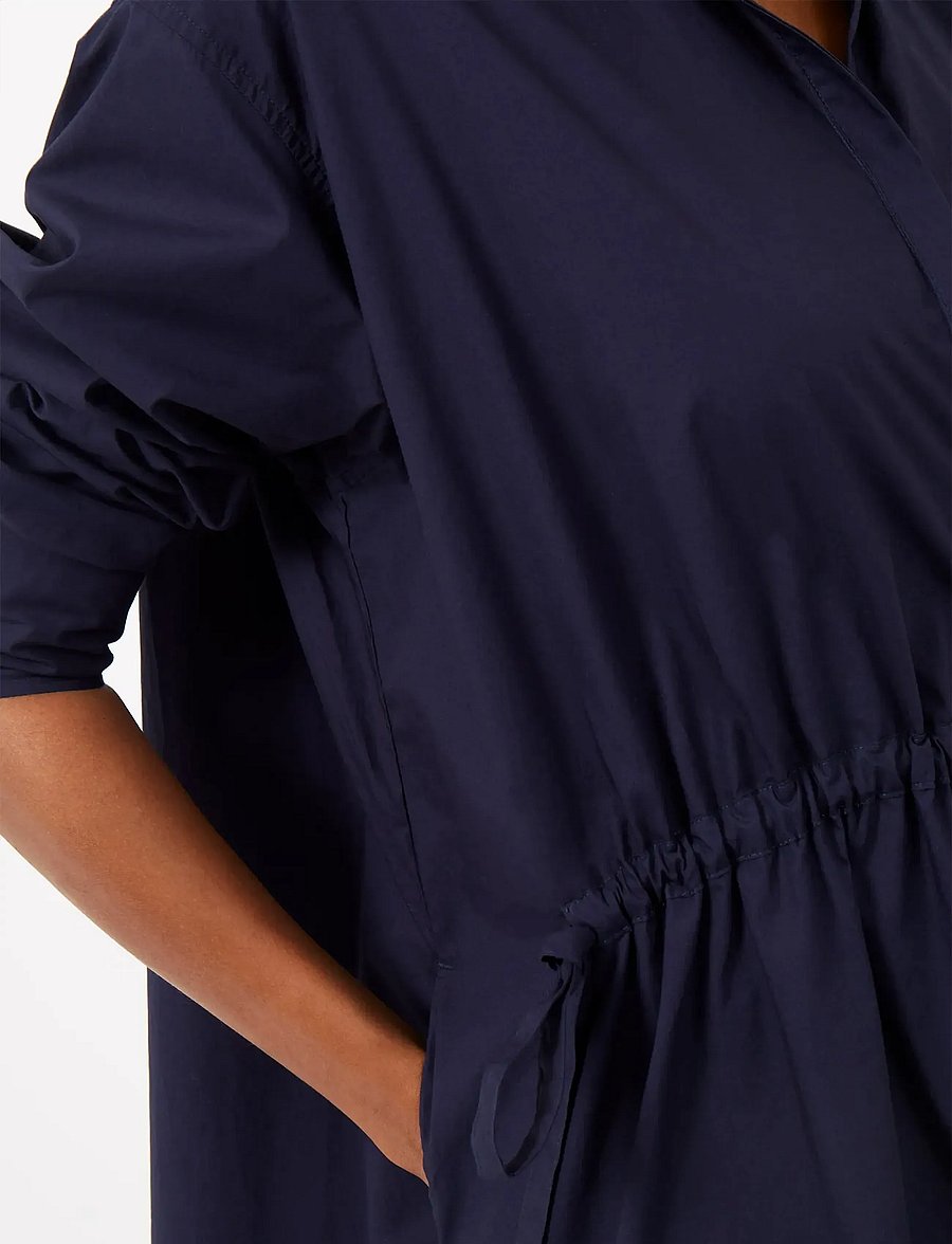 French Connection - RHODES POPLIN SHIRT DRESS - sommerkleider - marine - 3
