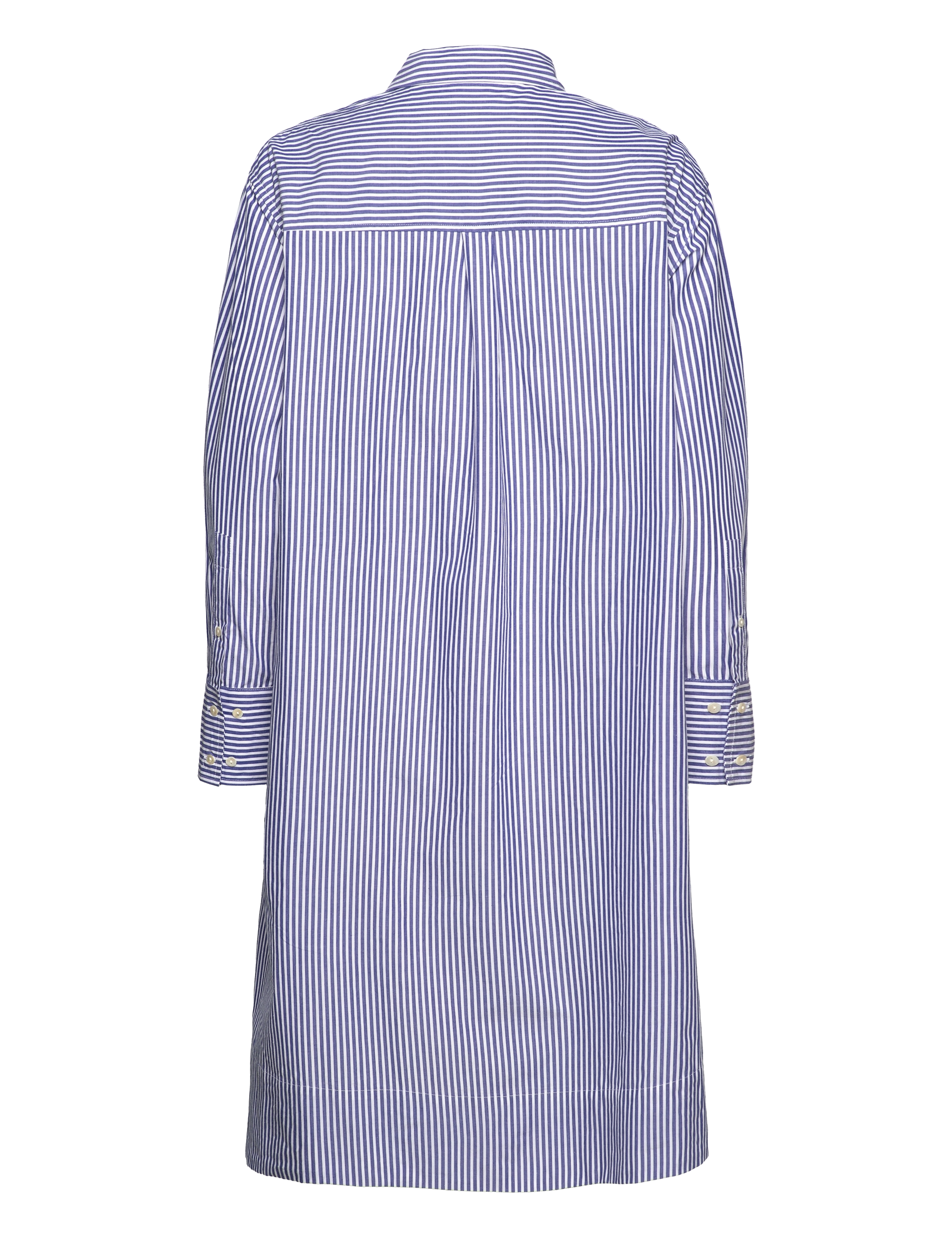 French Connection - RHODES POP STRP SHIRT DRSS - skjortekjoler - linen white/marine - 2