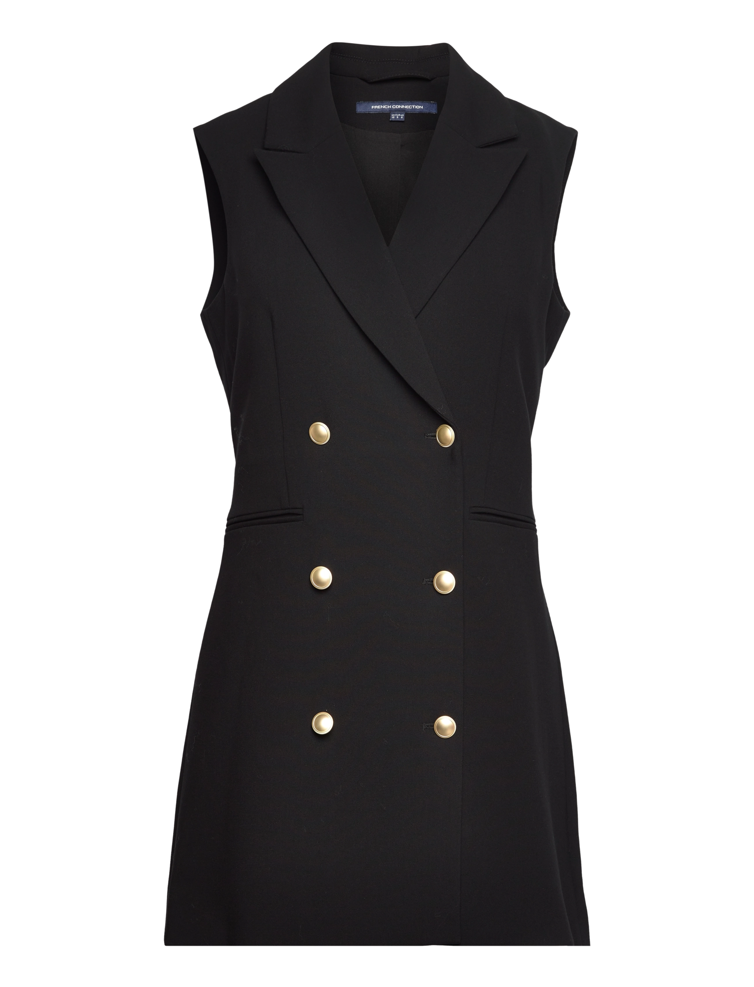 FRENCH CONNECTION Whisper Slvlss Tux Kleid Schwarz - 34 - Damen