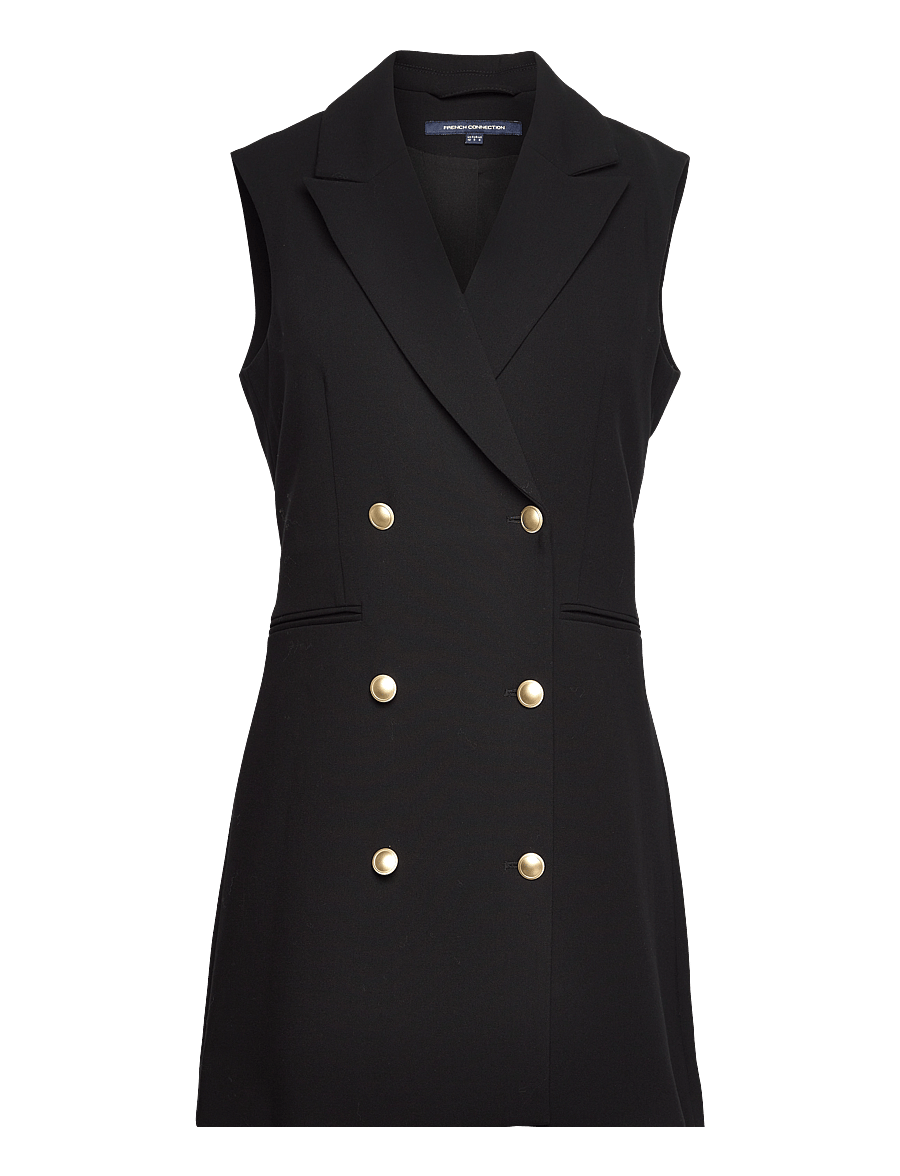 French Connection - WHISPER SLVLSS TUX DRESS - sukienki na imprezę - blackout - 1