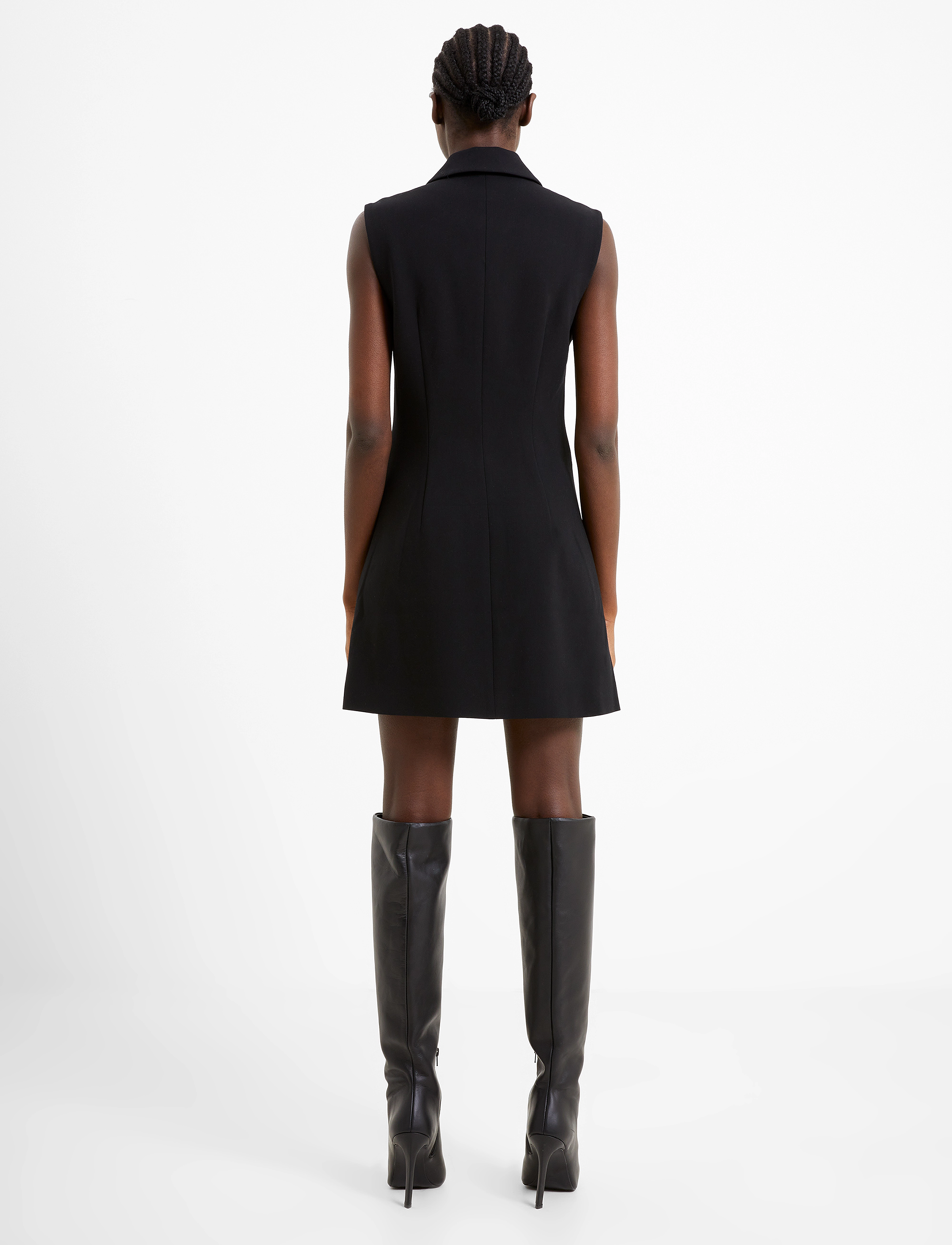 French Connection - WHISPER SLVLSS TUX DRESS - festkjoler - blackout - 3
