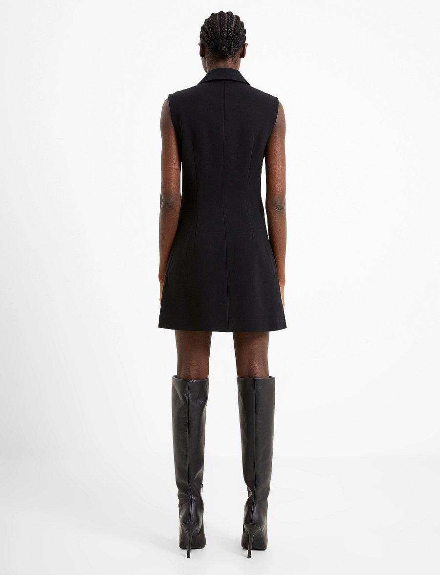 French Connection - WHISPER SLVLSS TUX DRESS - sukienki na imprezę - blackout - 3