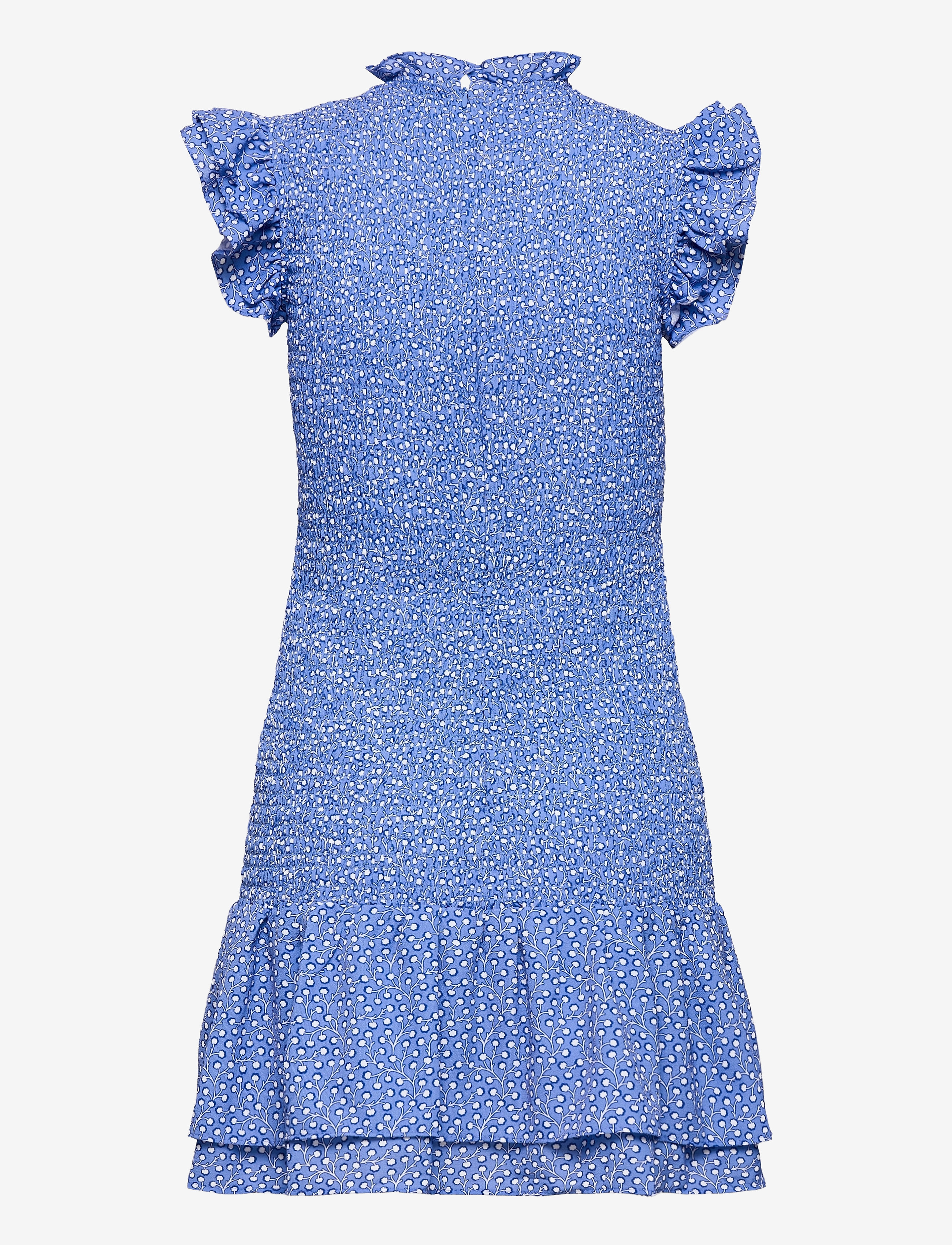 French Connection - ELAO VERONA CREPE SMCK TOP DRS - chalk blue multi - 2