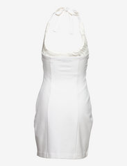 French Connection - REBY PONTE JRSY CUTOUT HLTR DR - midi dresses - summer white - 1
