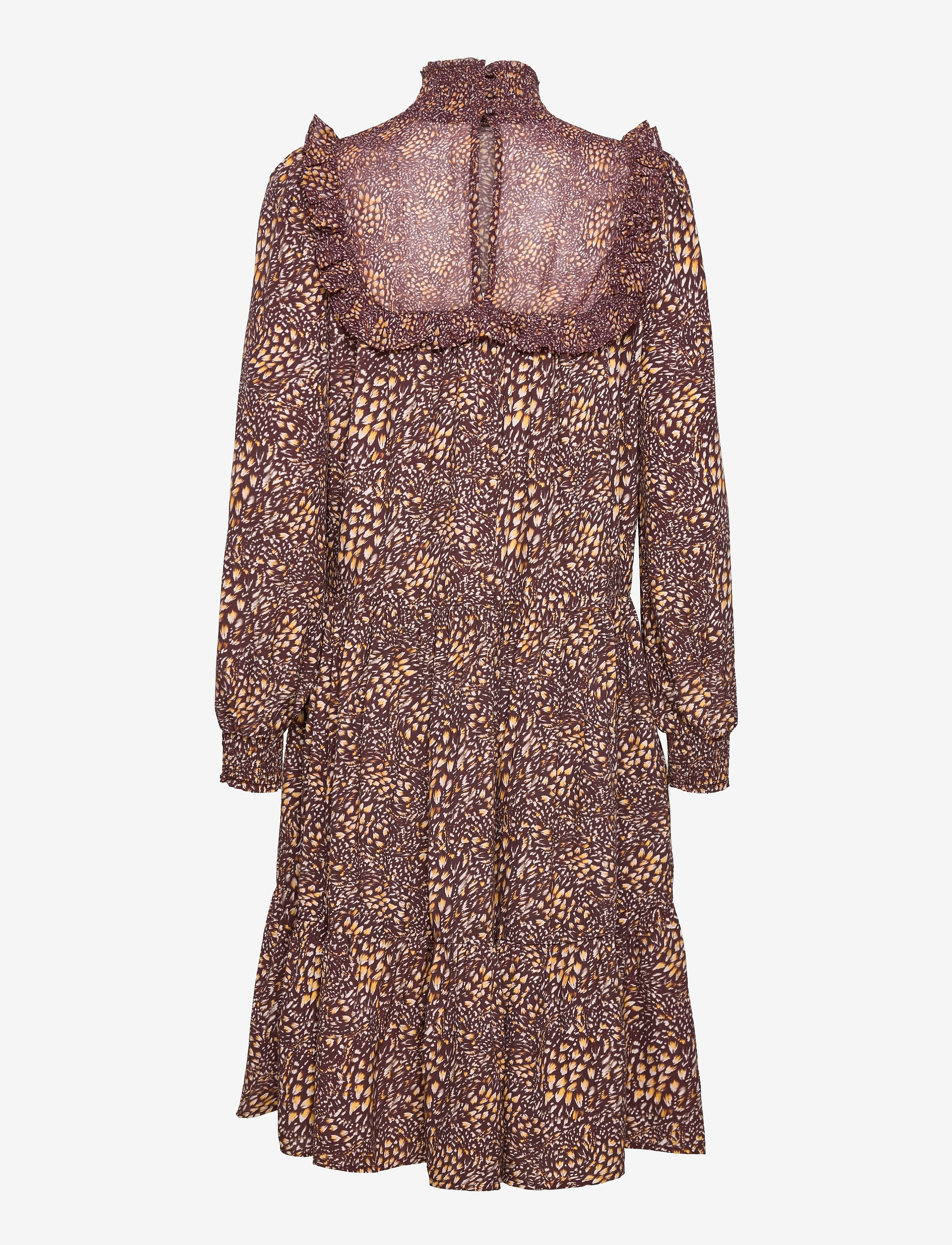 French Connection - PF FAITH FIL COUPE DRESS - robes midi - bitter choc/satsuma - 1