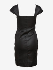 French Connection - TOMI LEATHER LOOK JERSEY DRES - party wear at outlet prices - black - 1