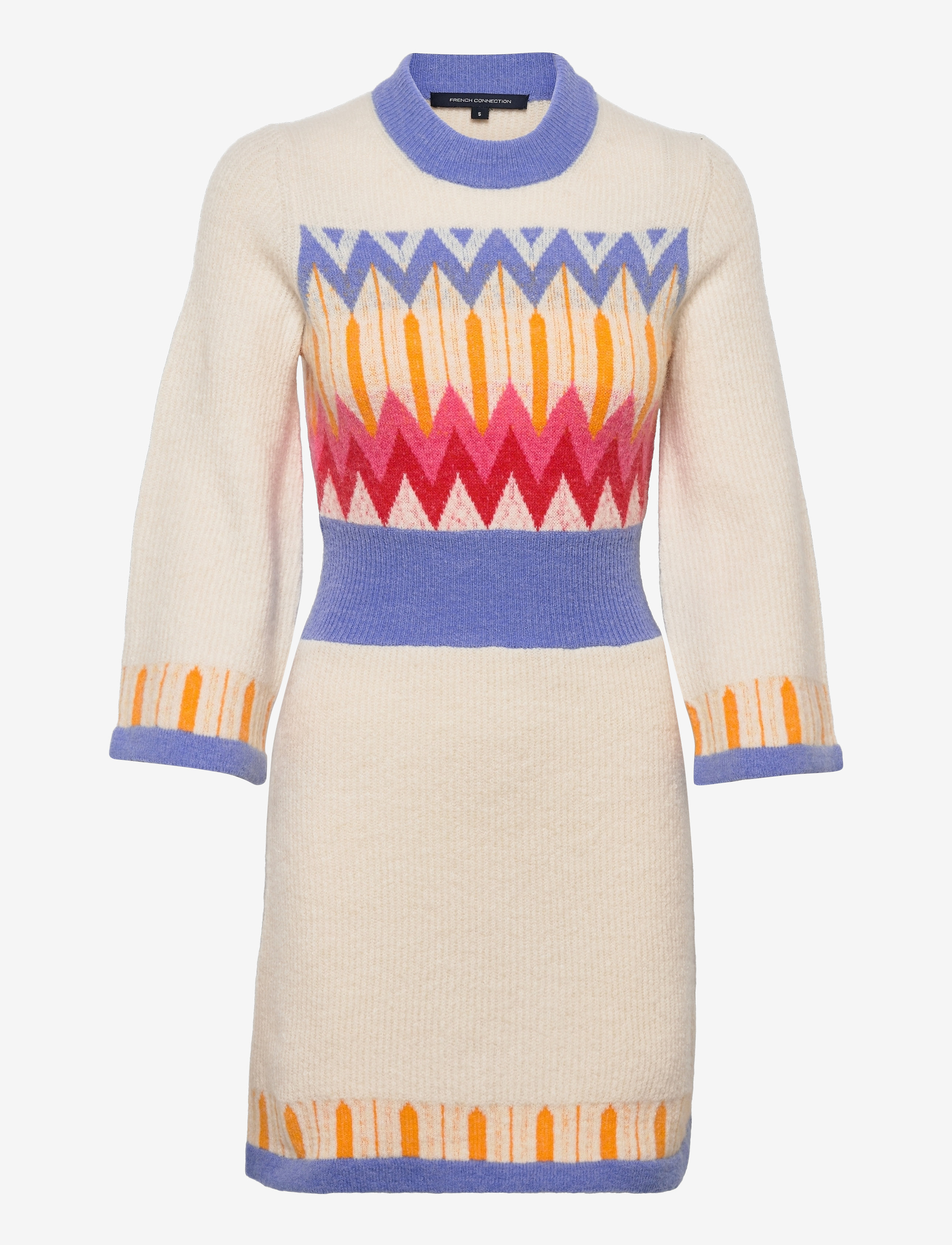 French Connection - NEYA FAIRISLE DRESS - classic cream multi - 1