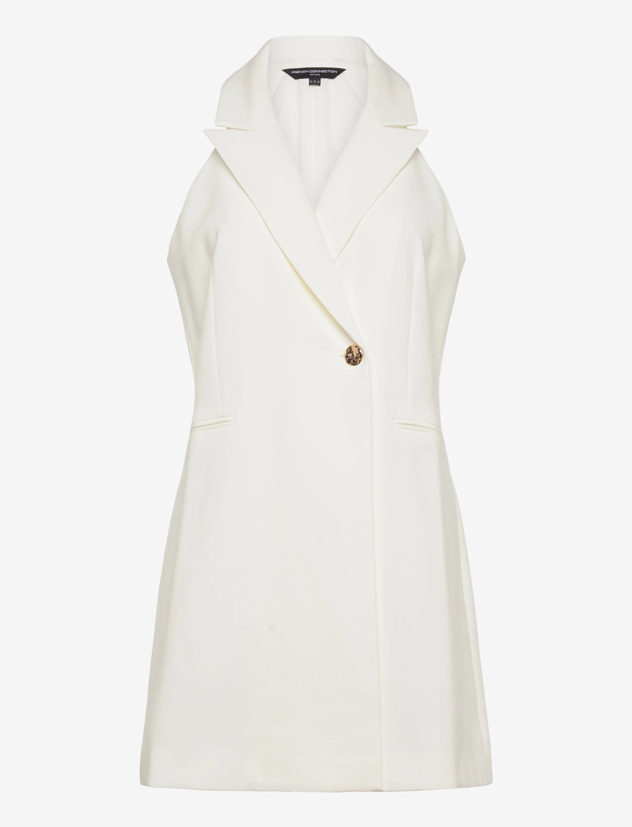 French Connection - WHISPER HALTER BLAZER DRESS - konfirmatsioon - summer white - 1