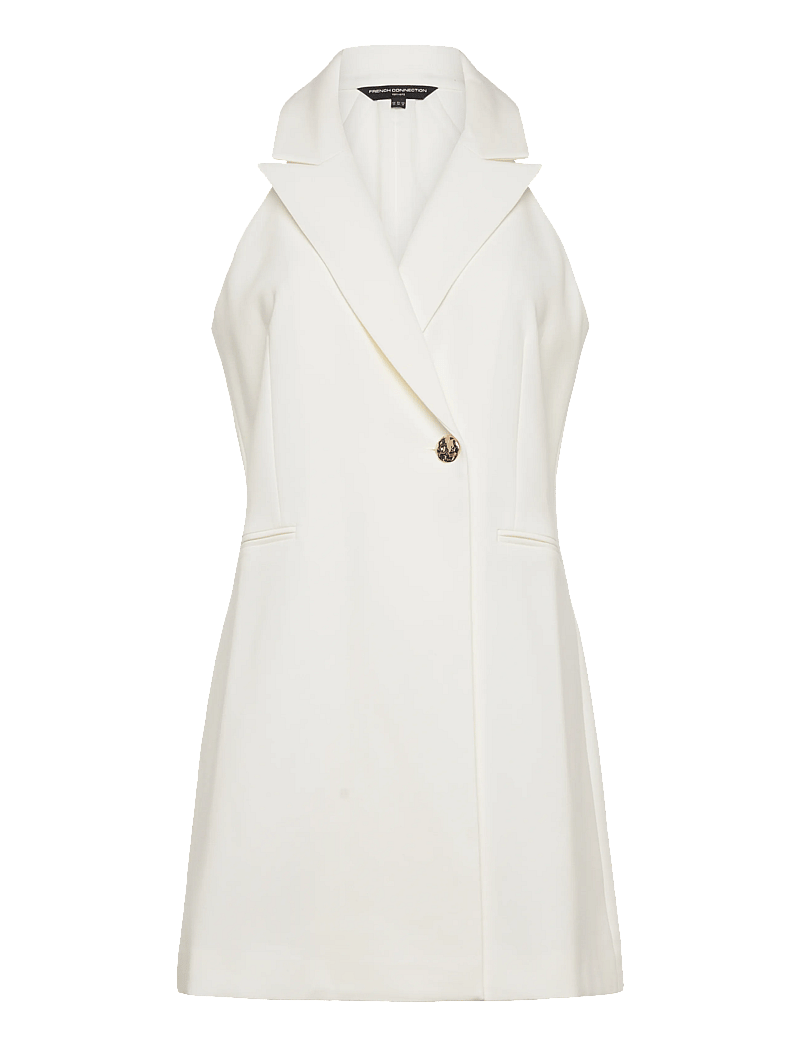 French Connection - WHISPER HALTER BLAZER DRESS - konfirmatsioon - summer white - 1