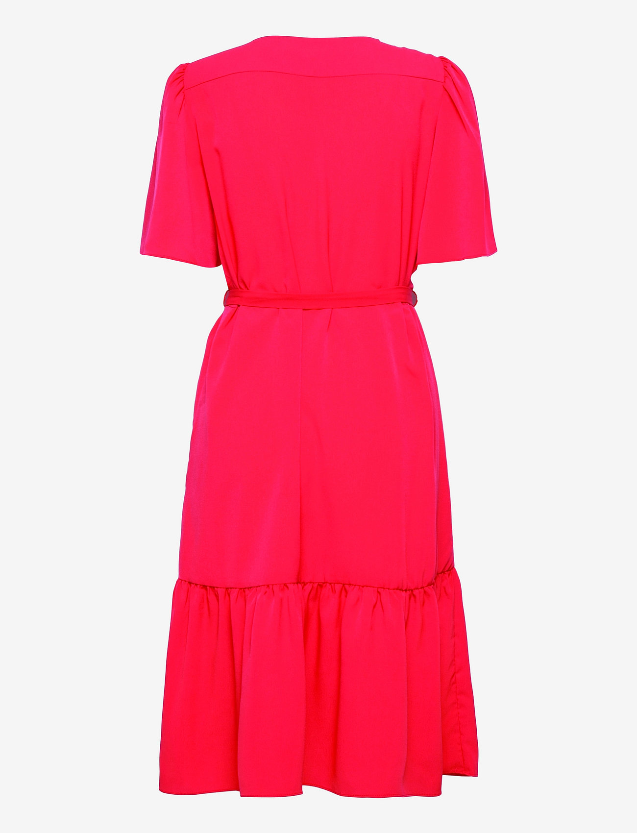 French Connection - COURTNEY CREPE TIERED DRESS - midi dresses - hibiscus - 1
