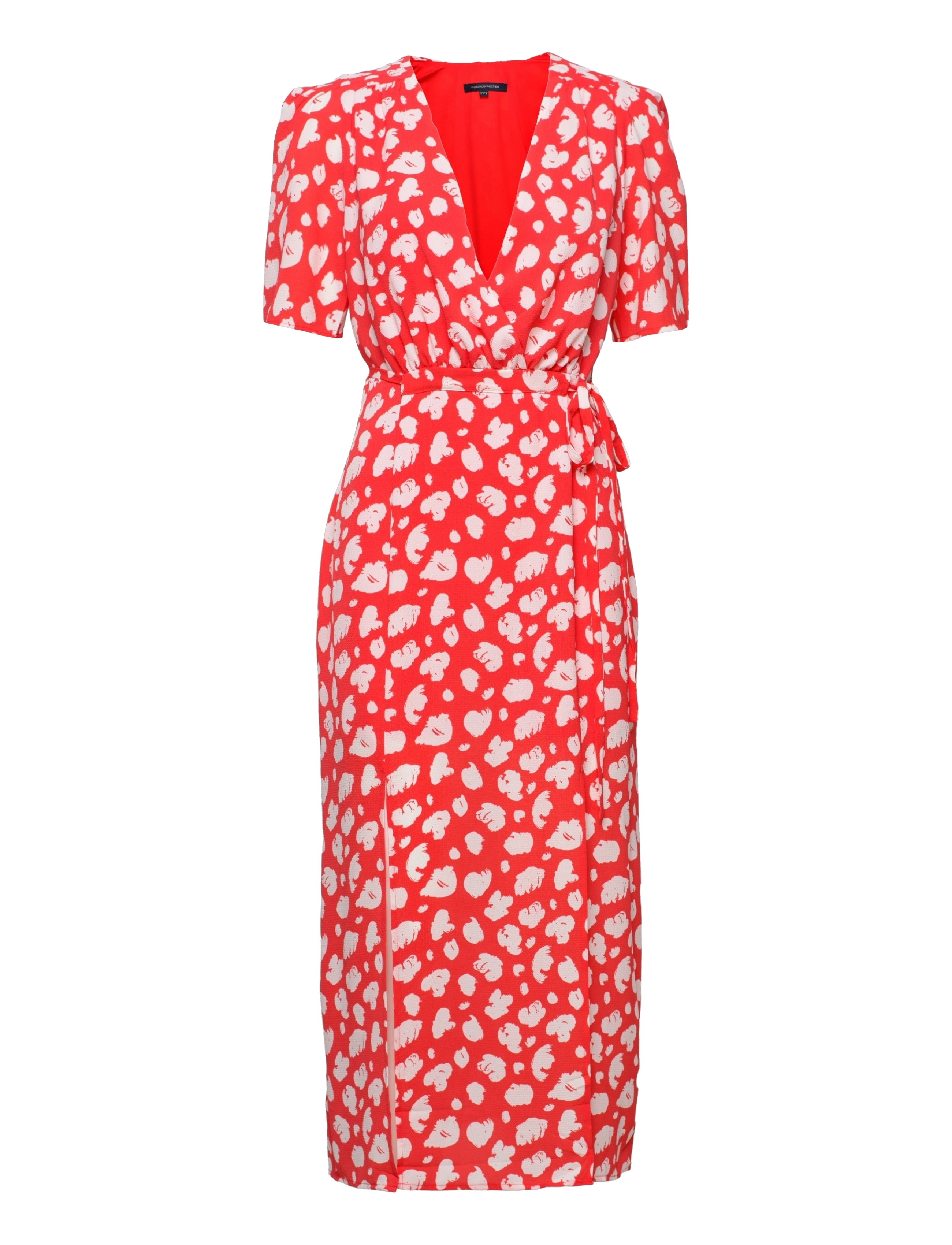 French Connection - AIMEE VERONA DRAPE FT SLT DRS - hibiscus/summer wht - 0
