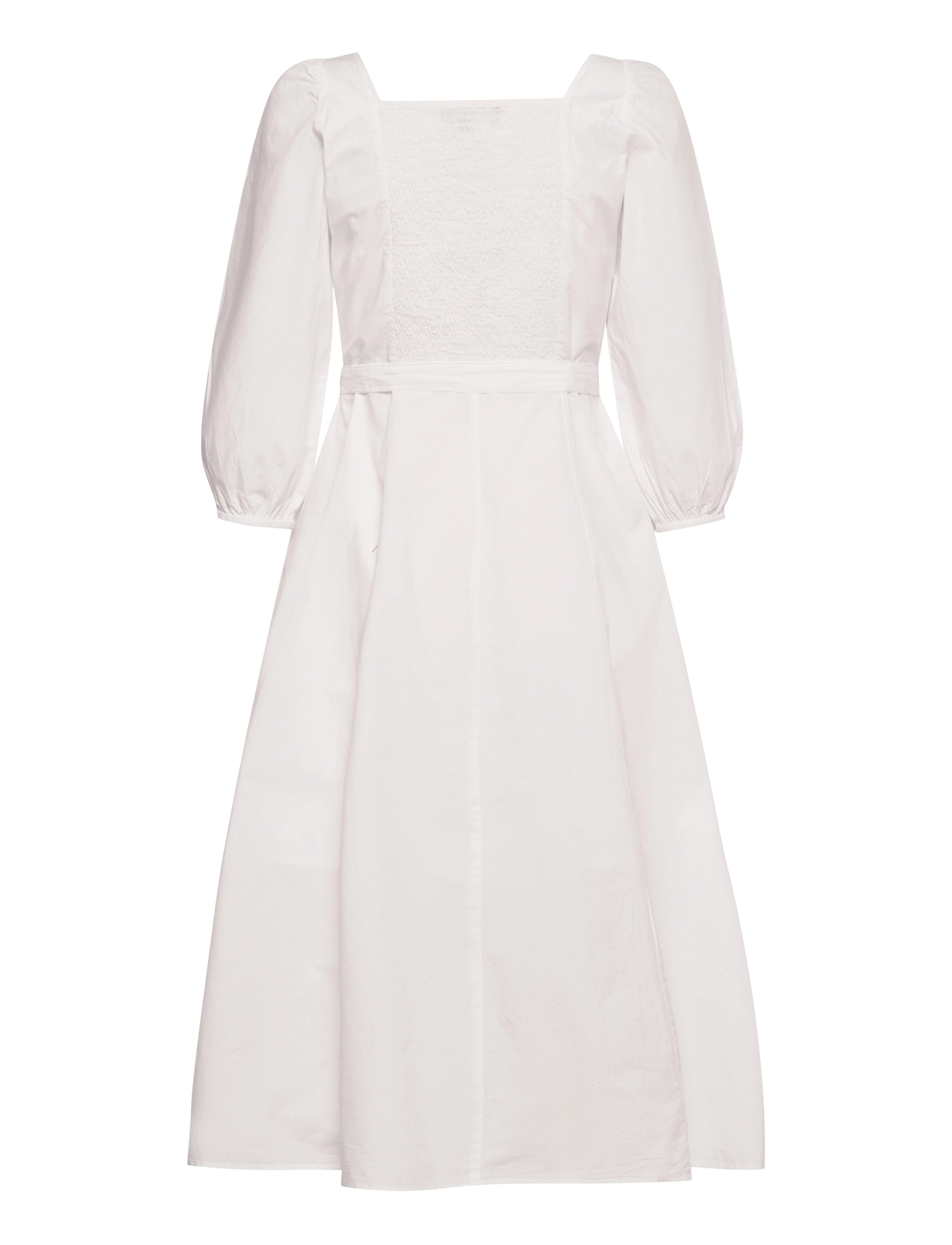 French Connection - LAVANNA POPLIN SQUARE NCK DRSS - summer white - 1