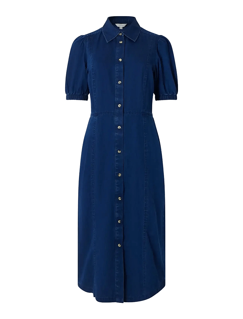 French Connection - CHAMBRAY BUTTON THROUGH DRESS - hemdkleider - mid wash - 1