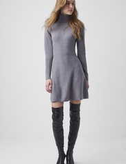 French Connection - BABYSOFT A LINE DRESS - bodycon dresses - mid grey melange - 2