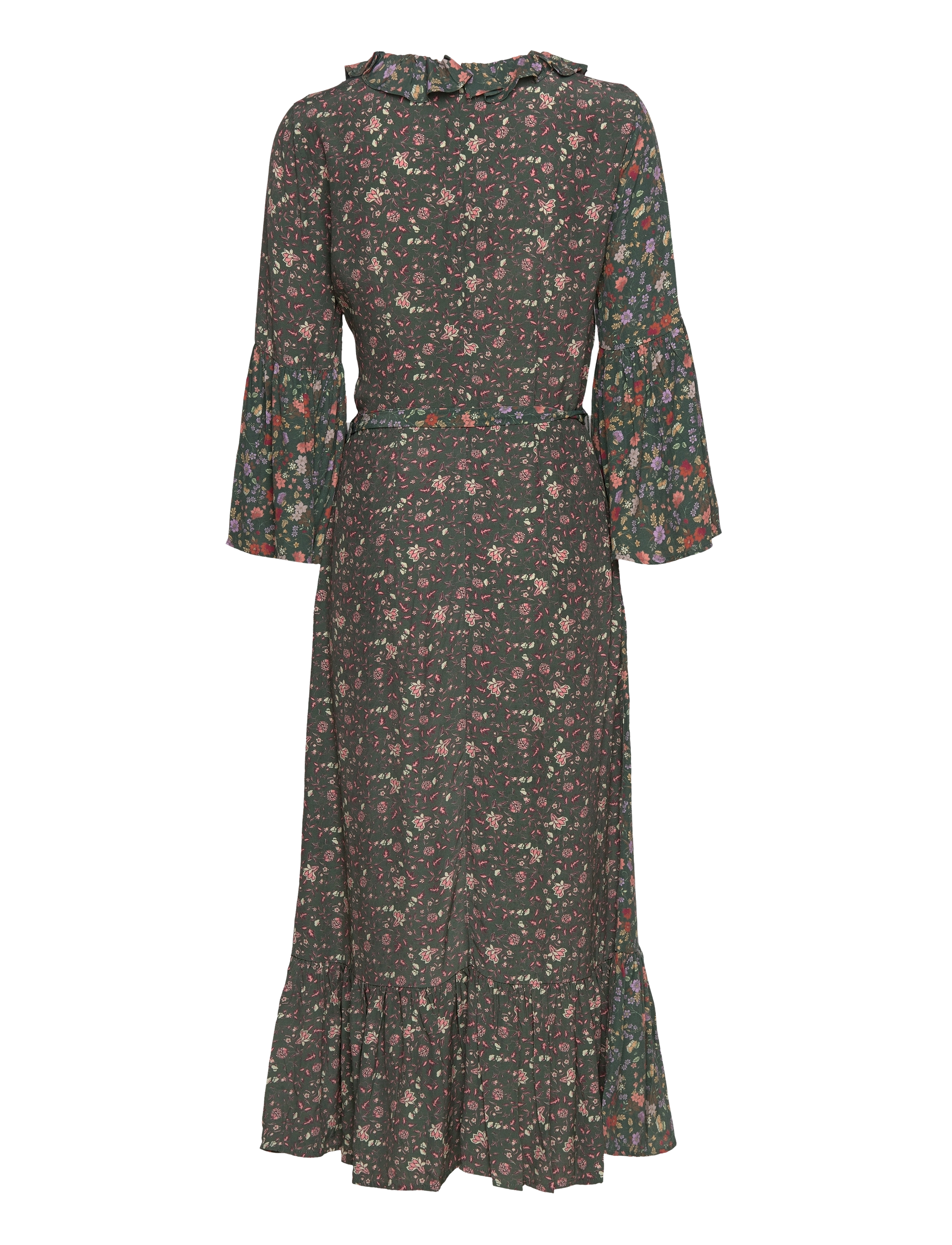 French Connection - ANNIFRIDA DELPHINE WRAP DRESS - slå-om-kjoler - cilantro ditsy - 2